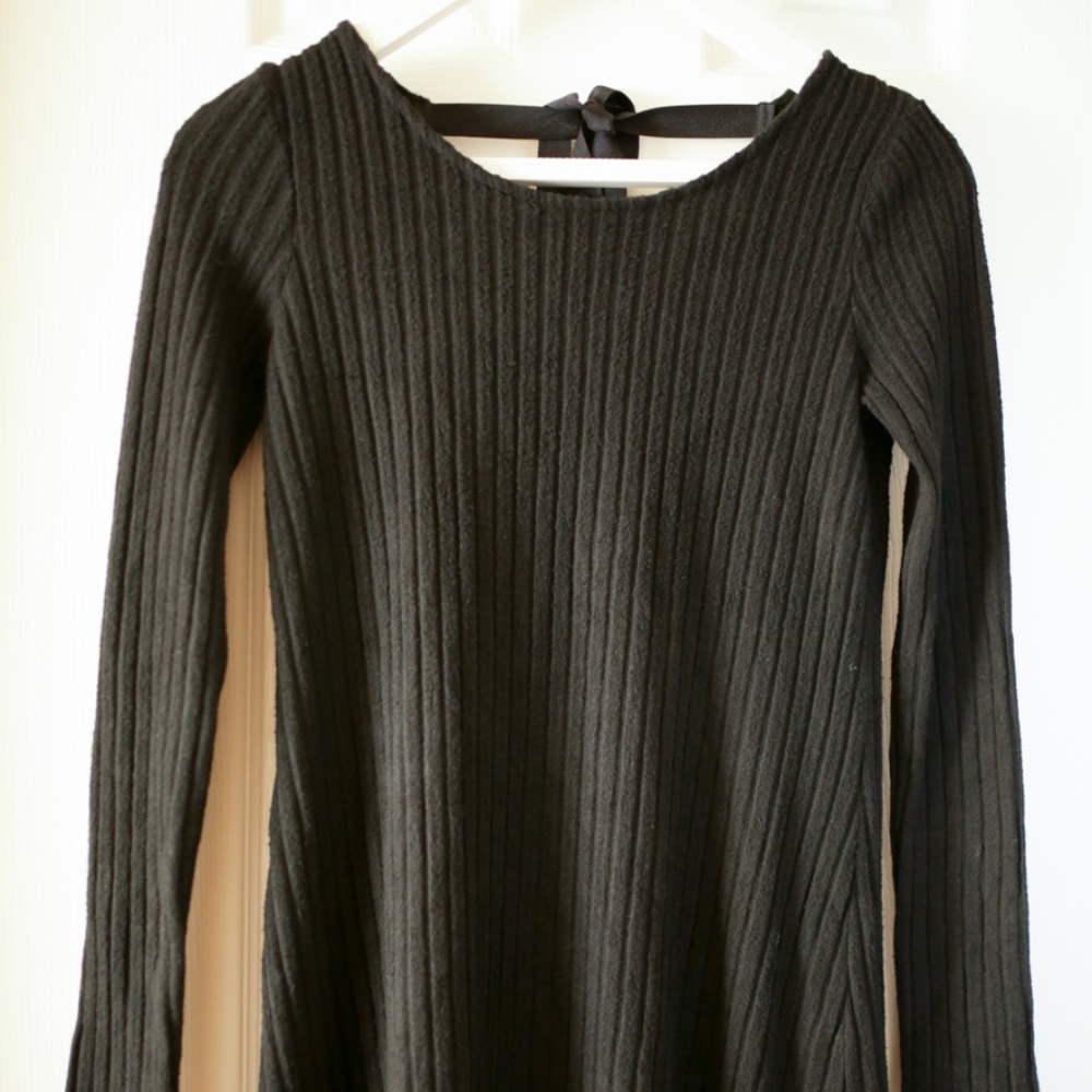 American Eagle Ribbed Long Sleeve Dress XXS